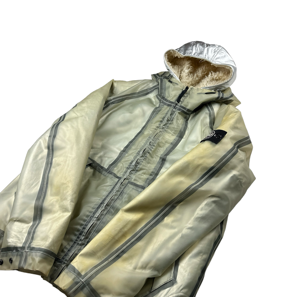 Stone Island 2015 Sherling Lined Poly Cover Jacket - Large