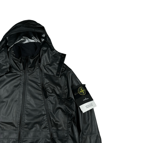Stone Island 2024 Metallic Run Proof Nylon Mesh Hooded Jacket - Small