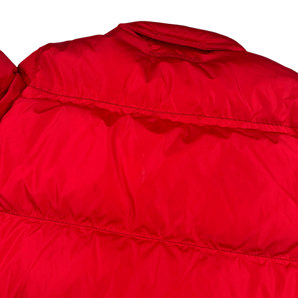Prada Red Zipped Down Filled Puffer Jacket - XL