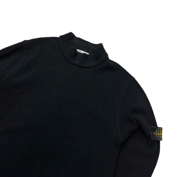 Stone Island 2002 Vintage Ribbed Wool Pullover - Medium