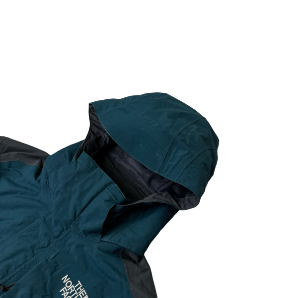 North Face 3 In 1 Sea Green Dual Layer Hyvent Jacket - Small