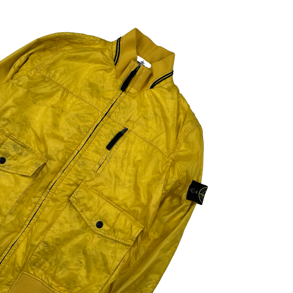 Stone Island 2013 Yellow Micro Rip Stop Tyveck Shield Jacket - Medium