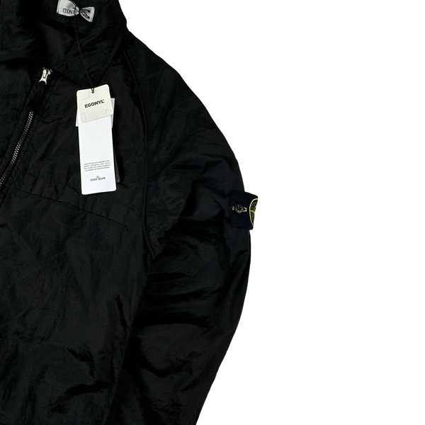Stone Island 2022 Black Nylon Metal Overshirt - Medium