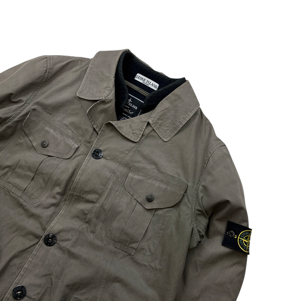 Stone Island 2007 Beige Cotton Ventile Dual Layer Field Jacket - Medium