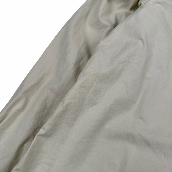 CP Company Cream Zipped Cotton Lens View Overshirt - Large