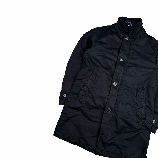 Stone Island 2015 Navy Down Dutch Rope Lined David TC Long Jacket