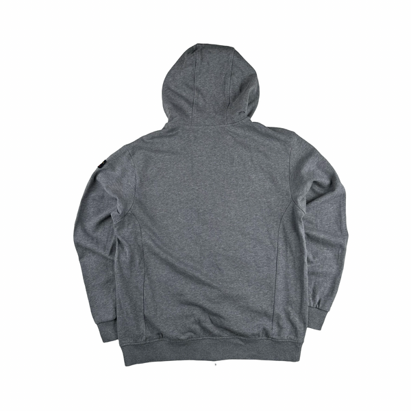 Paul And Shark Grey Zip Up Hooded Jumper - Medium