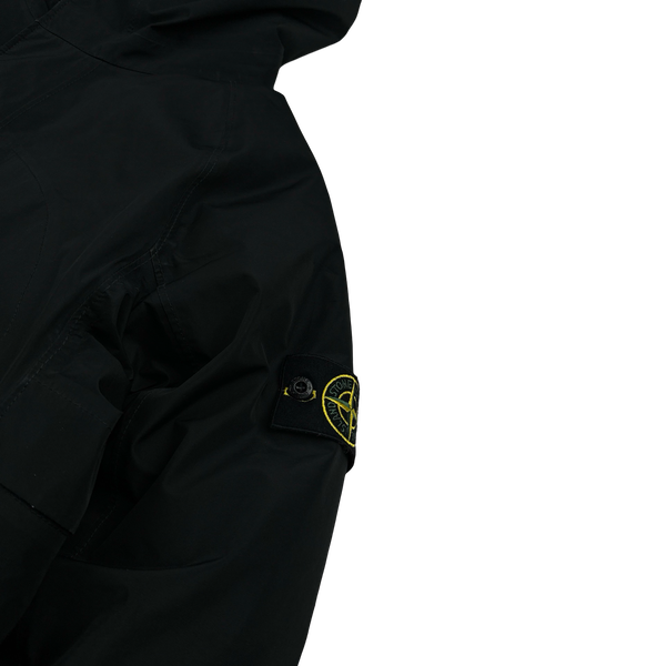 Stone Island 2022 Black 3L Gore-Tex Puffer In Recycled Polyester Down Jacket - Large
