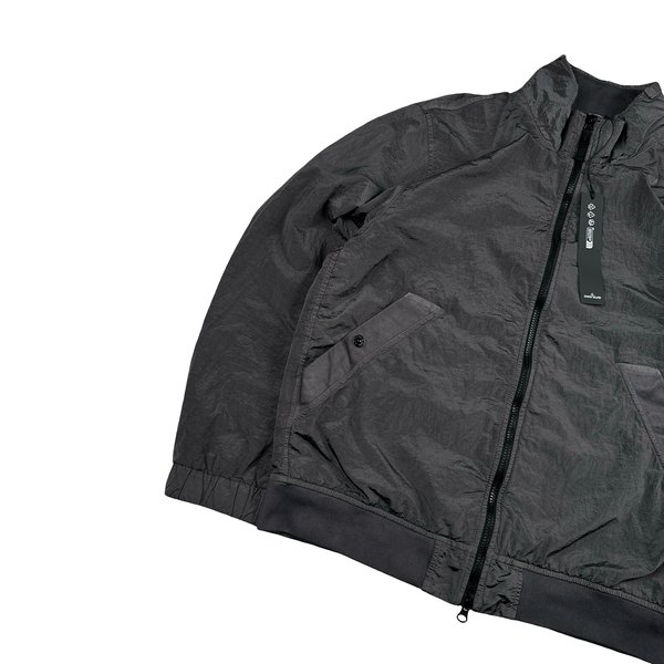Stone Island 2026 Grey Nylon Metal Zipped Jacket - Large