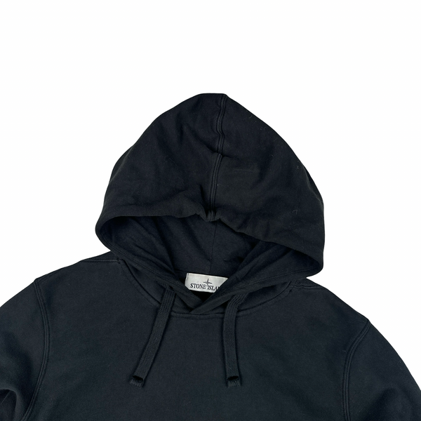 Stone Island 2024 Black Pullover Hoodie - Medium