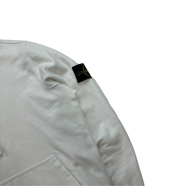Stone Island 2012 White Pullover Hoodie- Large