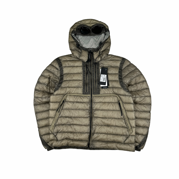 CP Company Beige DD Shell Goggle Jacket - Medium
