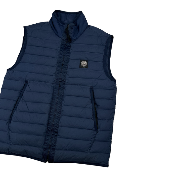 Stone Island 2020 Navy Down Filled Gilet - Medium