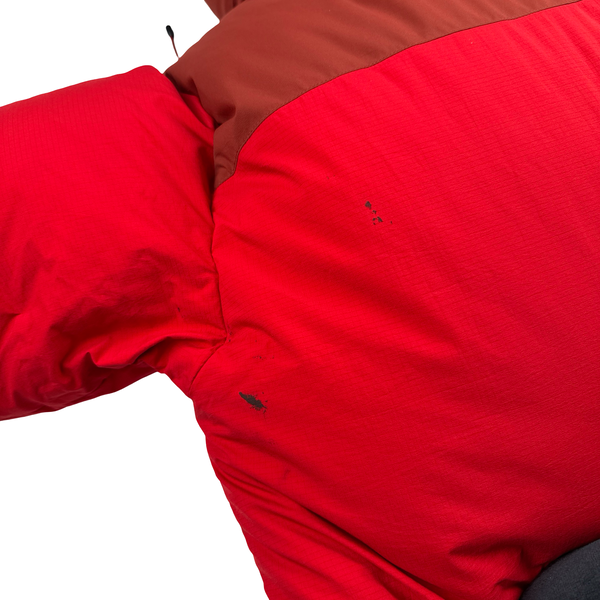 North Face Red Summit Series UIAA Hyvent Alpha Down Hooded Puffer Jacket - Medium