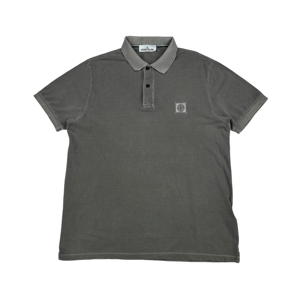 Stone Island 2016 Grey Slim Fit Polo Shirt - XXL