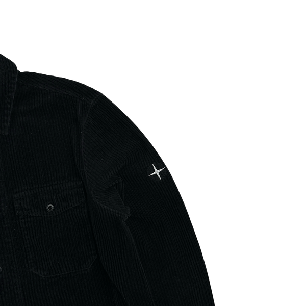 Stone Island 2020 Black Jumbo Corduroy Shirt - Large