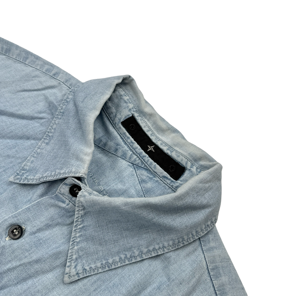 Stone Island Denim Buttoned Overshirt - XL