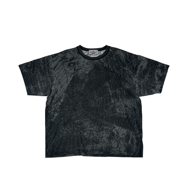 Stone Island x Supreme 2023 Grey Spiderweb T Shirt - XL