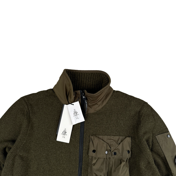 CP Company Heavyweight Zipped Knit Lens View Jumper - XL