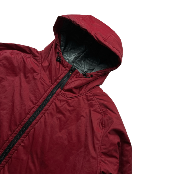 Ma Strum Red Quilted Padded Zipped Jacket - 4XL