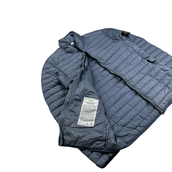 Stone Island 2022 Blue Loom Woven Chambers R Nylon Down TC Jacket - Medium