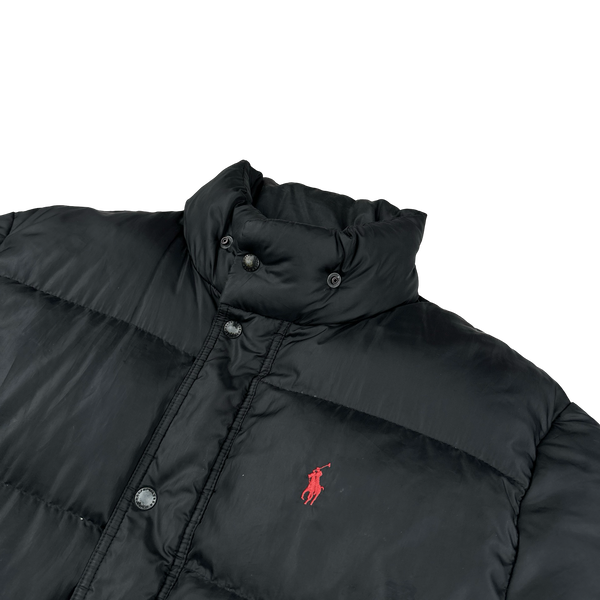Ralph Lauren Black Down Puffer Jacket - Large