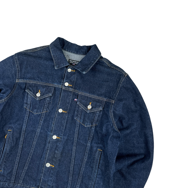 Ralph Lauren Polo Jeans Heavyweight Dark Wash Denim Jacket - Large