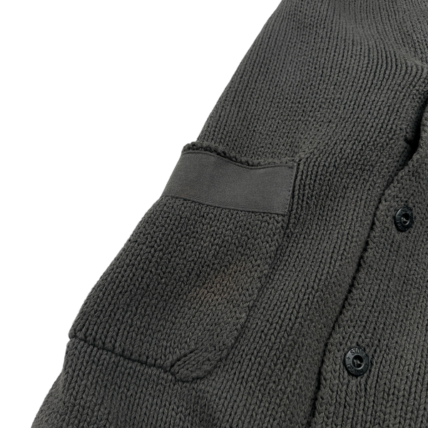 Stone Island Vintage 2002 Brown Cotton Knit Cardigan - XXL