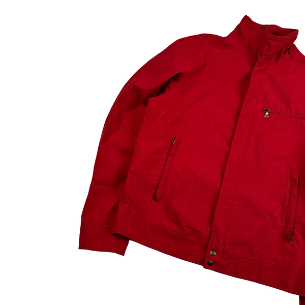Prada Red Goretex Tab Zipped Parka Jacket - Medium