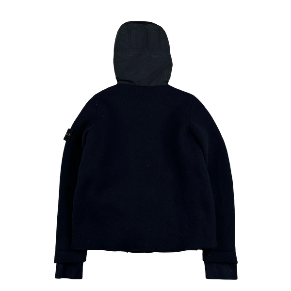 Stone Island 2011 Navy President Knit Heavyweight Jacket - Large