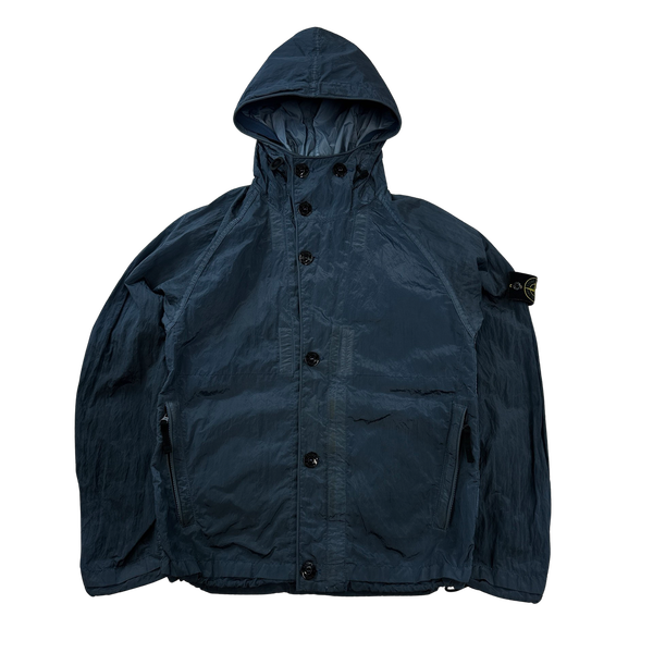 Stone Island 2014 Blue Nylon Metal Shimmer Jacket - Small