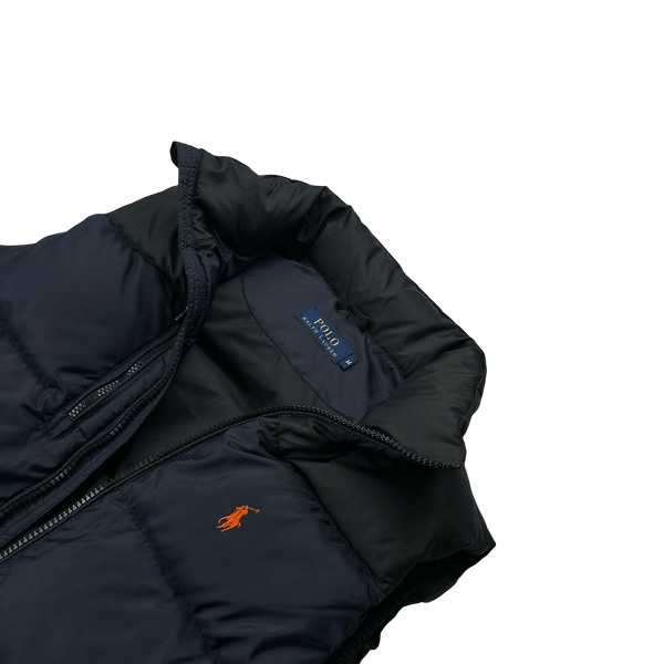 Ralph Lauren Navy Down Puffer Gilet - Medium