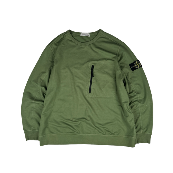 Stone Island 2022 Sage Green Crewneck Pullover Jumper - XXL