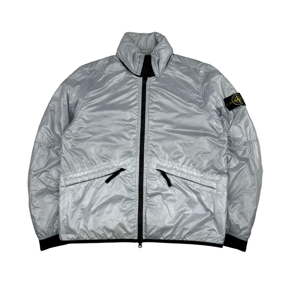 Stone Island 2018 Icey White Pertex Quantum Primaloft Jacket - Large