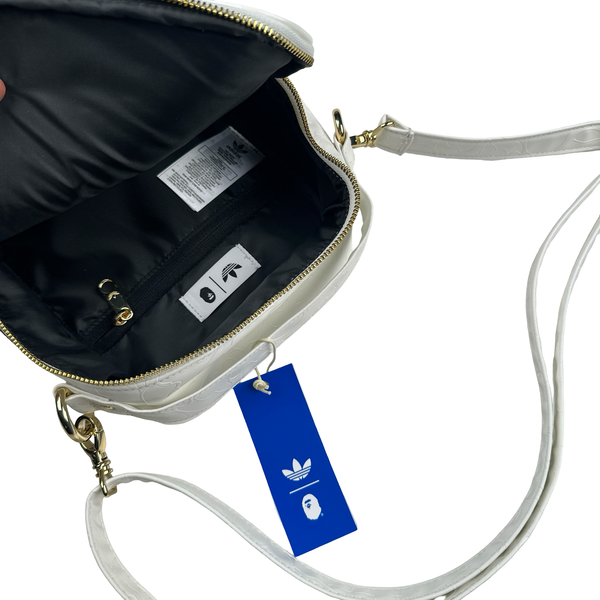 Bape X Adidas Ape Monogram 3 stripe Satchel / Holdall Bag