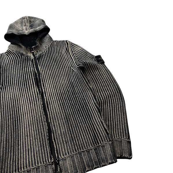 Stone Island 2017 Hand Corrosion Knitted Hoodie - Medium