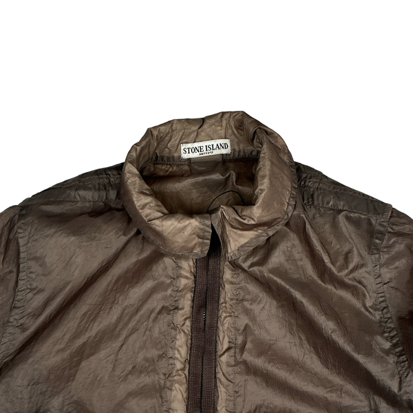 Stone Island 2006 Brown Paul Harvey Hyperlight Nylon Jacket - Medium