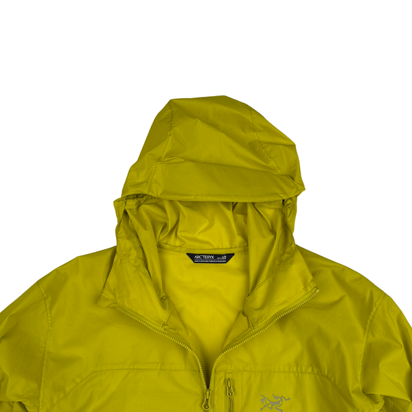 Arcteryx Yellow Squamish Hoody Lightweight Zipped Jacket - Large