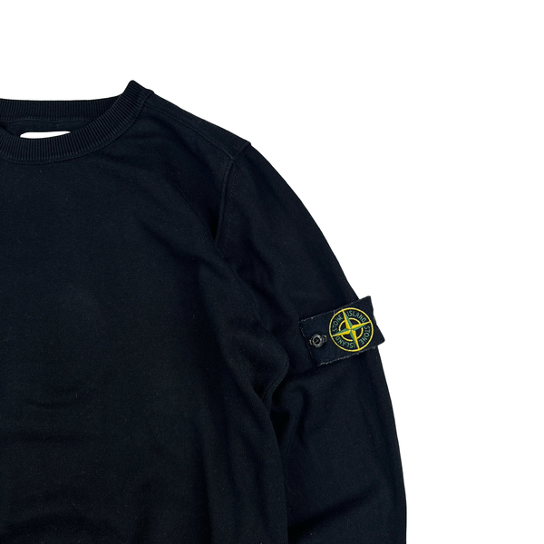 Stone Island 2022 Black Soft Knit Jumper - Large