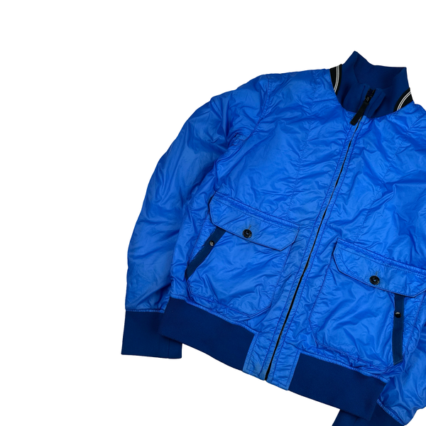 Stone Island 2009 Blue Tyveck Mesh Lined Jacket - Medium