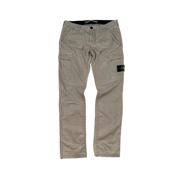 Stone Island 2018 Beige SK Fit Cargos - Medium