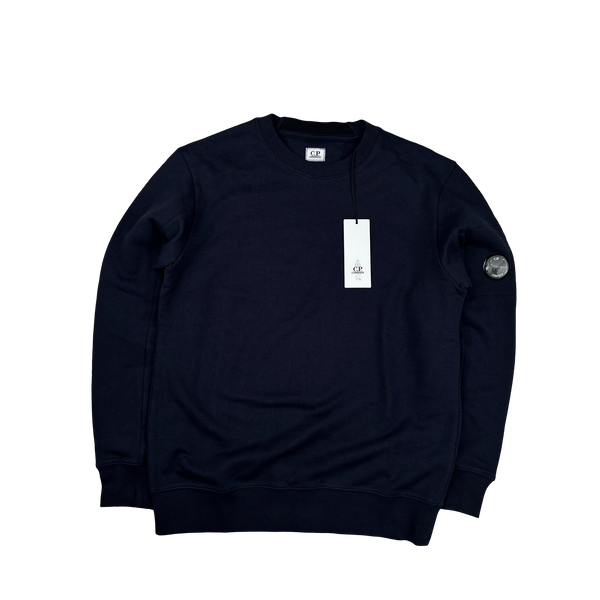 CP Company Navy Cotton Lens Viewer Crewneck - Medium