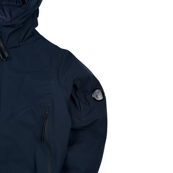 CP Company Navy Pro Tek Hooded Bomber Jacket - Medium