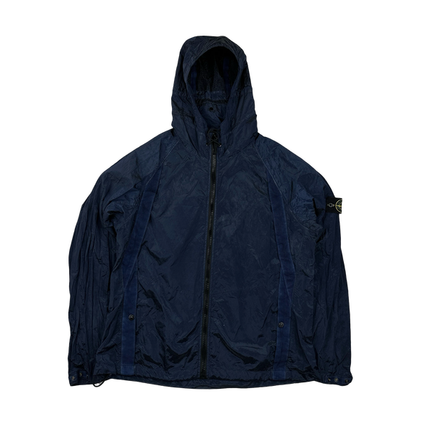 Stone Island 2010 Nylon Metal Shimmer Navy Jacket - XXL