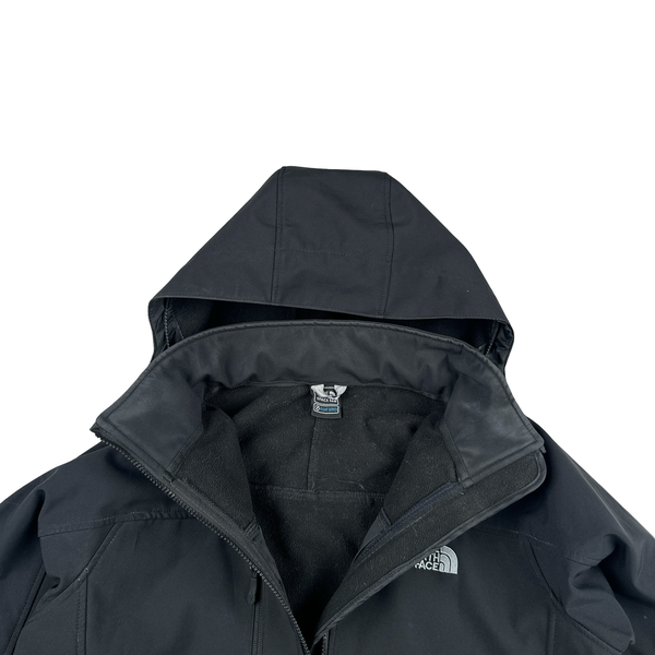 North Face Black Flight Series Soft Shell Hooded Jacket - Large