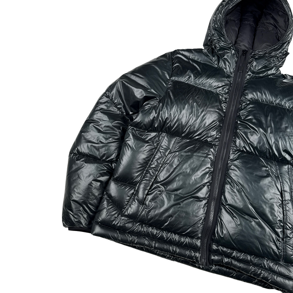 Stone Island 2017 Dark Green Pertex Quantum Y Down Puffer Jacket - Large