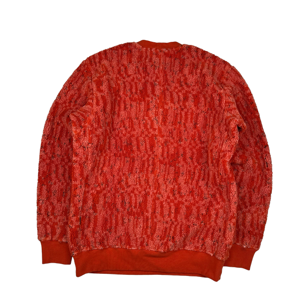 Stone Island 2019 Shadow Project Lava Teddy Fleece Crewneck Pullover - Medium
