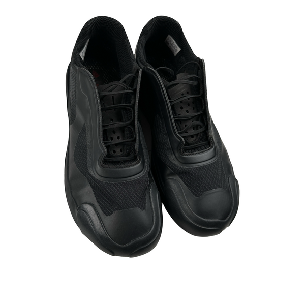 Prada X Adidas Black Red Tab Luna Rossa Trainers - UK 7 1/2