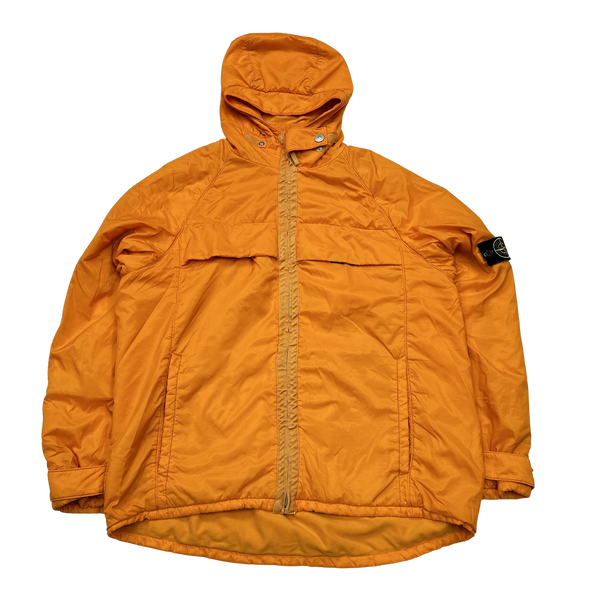 Stone Island 2000s Orange Fleece Lined Vintage Jacket - XL