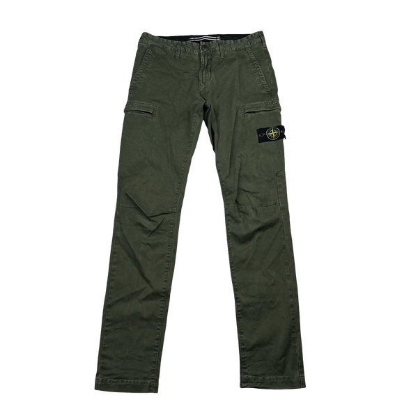 Stone Island 2020 Military Green SK Cargo Trousers - 31"